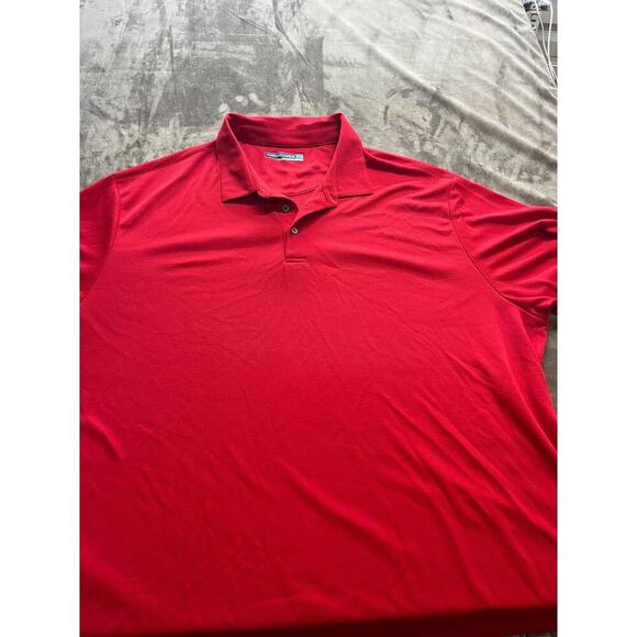 Roundtree‎ & Yorke performance red short sleeve polo men 4XB - Picture 1 of 6